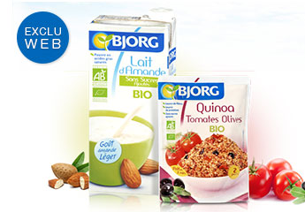 Exclu web. Bjorg. Livraison gratuite des 3 produits achetes. Jusqu au 2 octobre. Je fonce